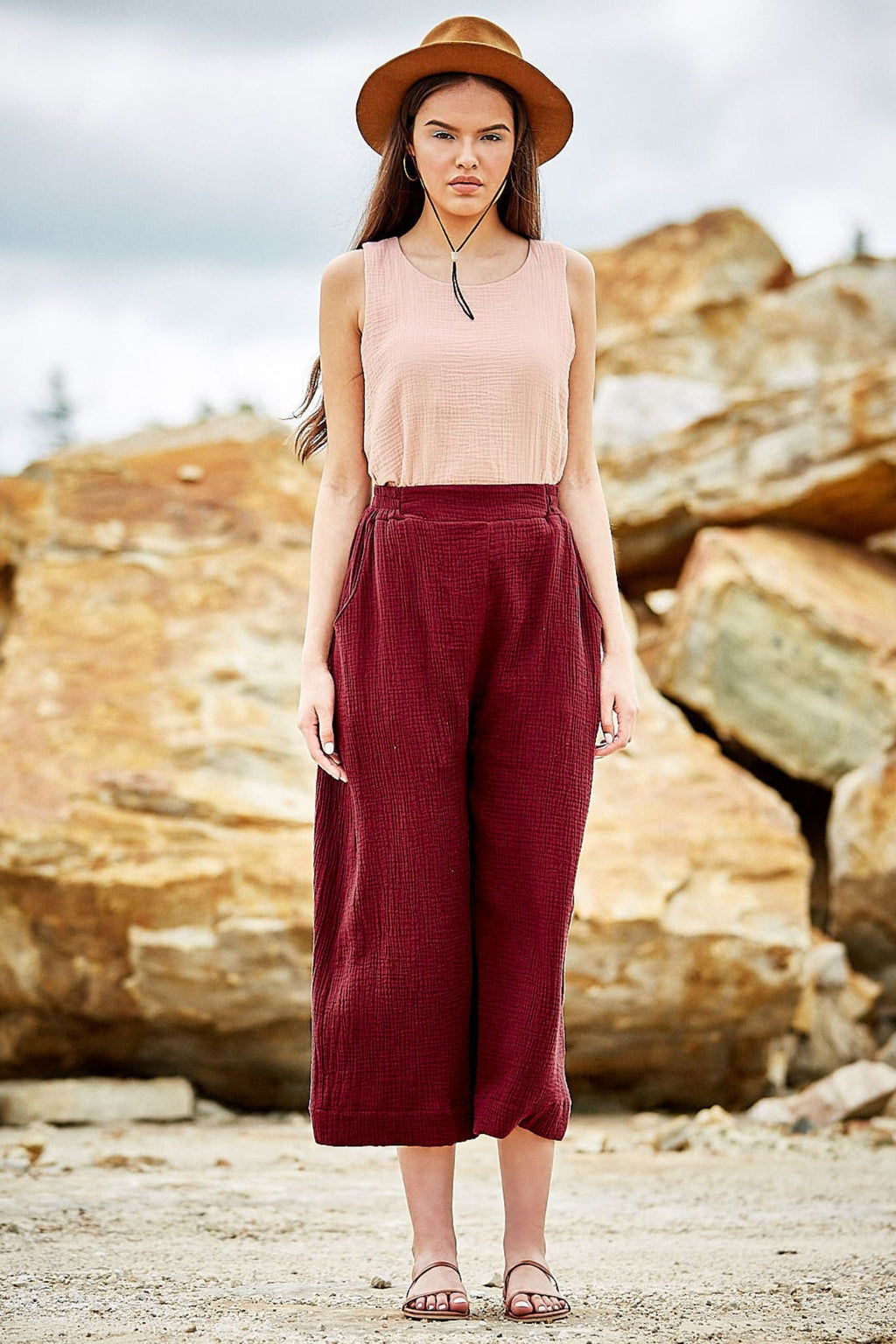 Pantalon Edouard - Acajou