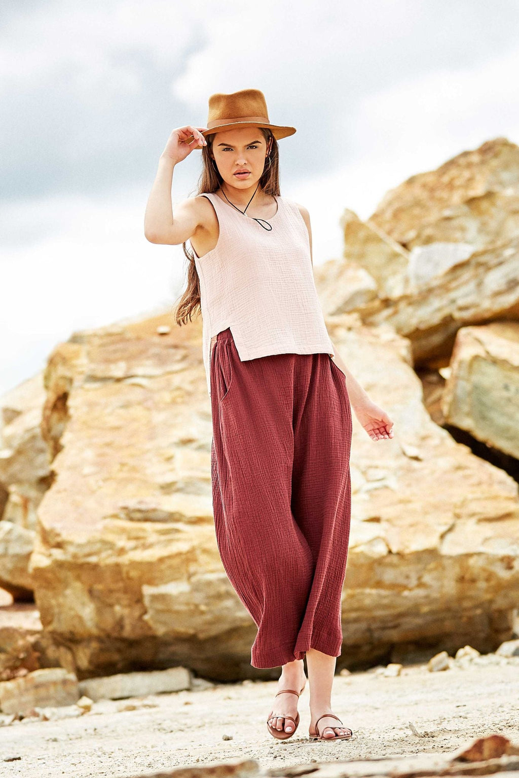 Pantalon Edouard - Acajou