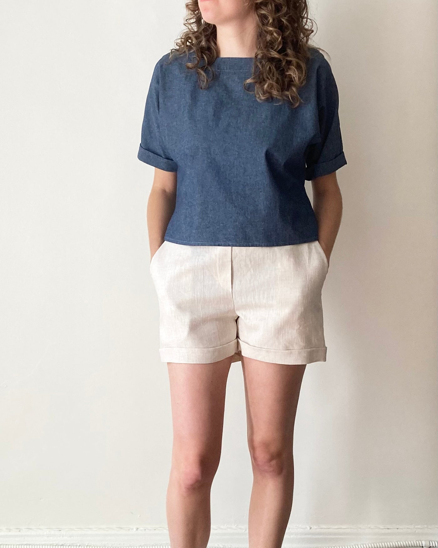 Short de lin naturel