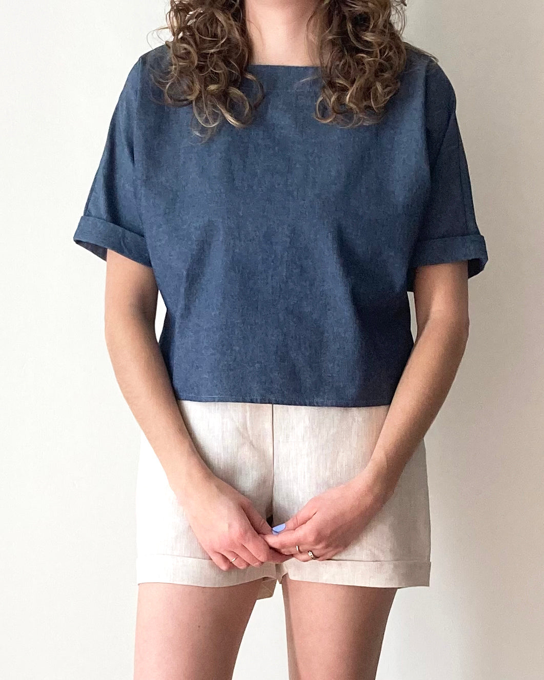 Short de lin naturel