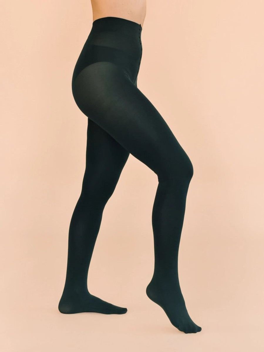 Collants opaques 80D vert forêt