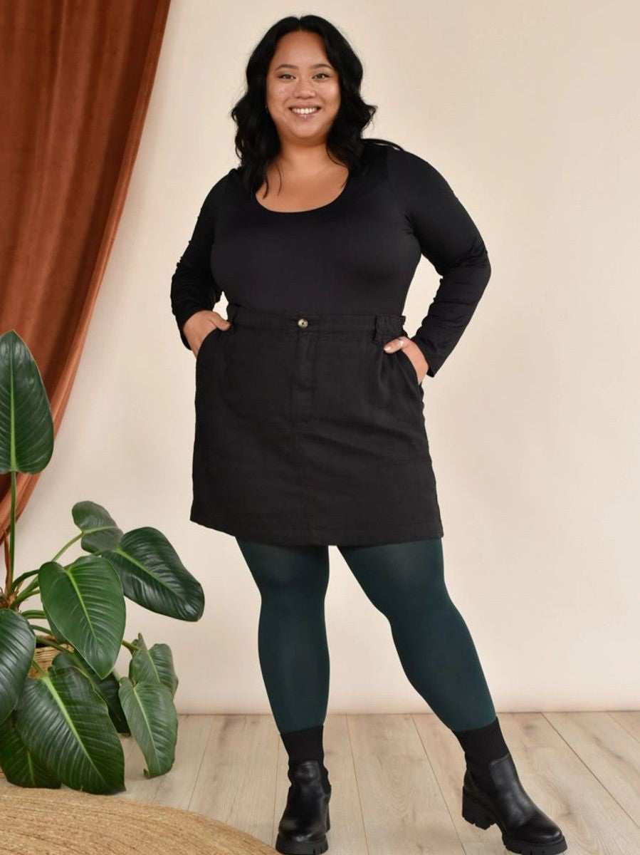 Collants opaques 80D vert forêt