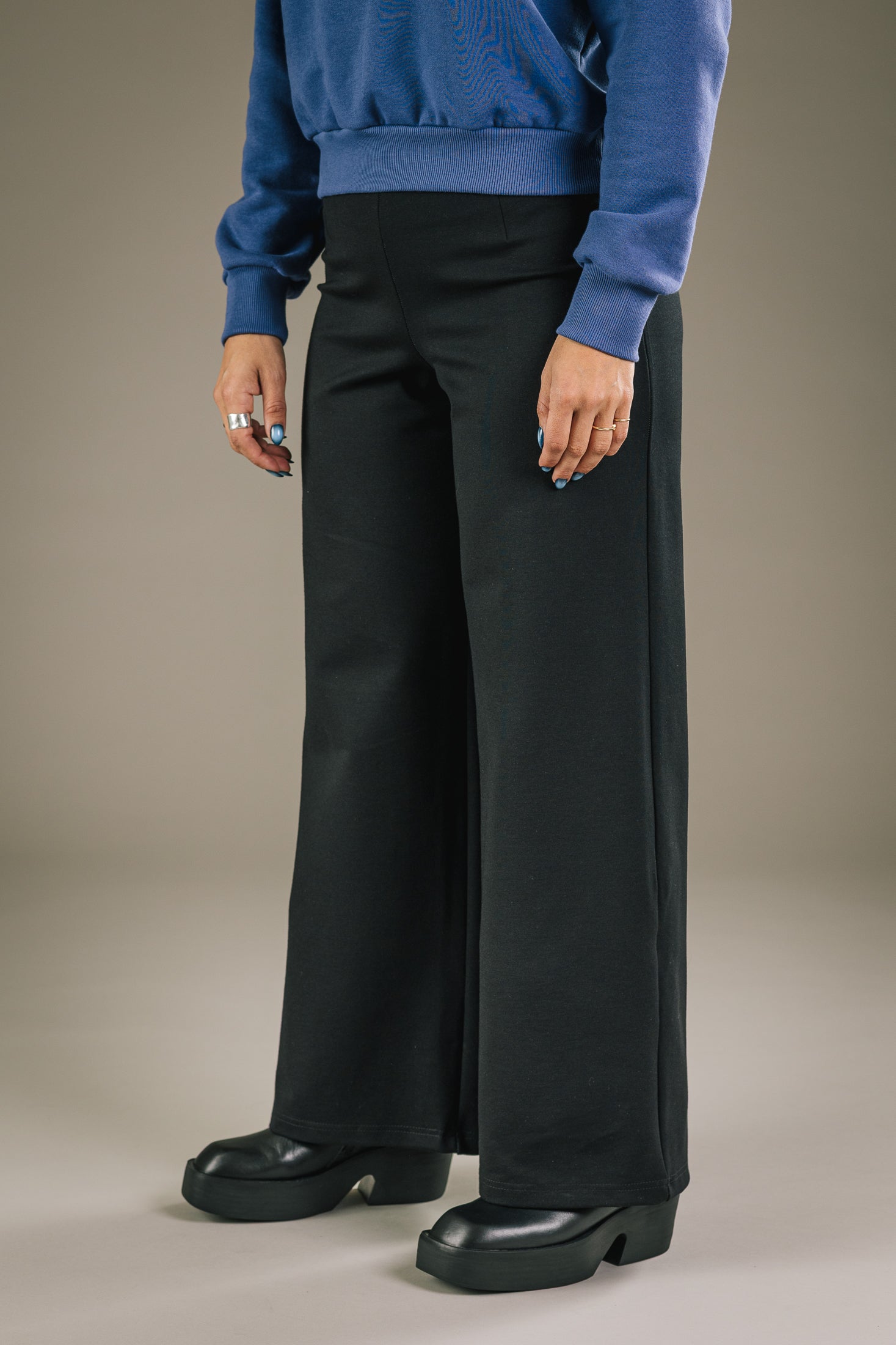 Pantalon Flare noir Mercedes Morin - Vue de dos