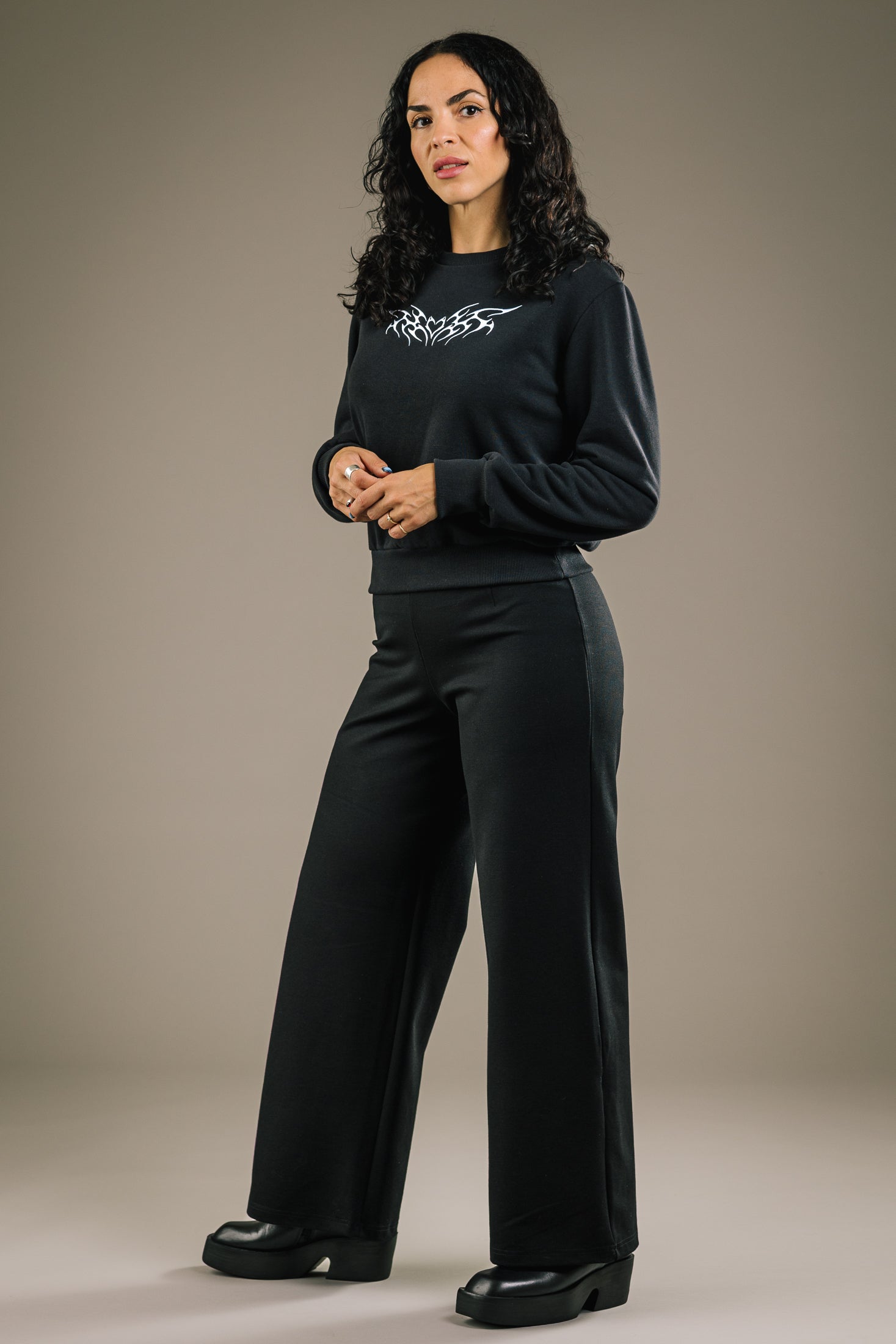 Pantalon Flare noir Mercedes Morin - Detail