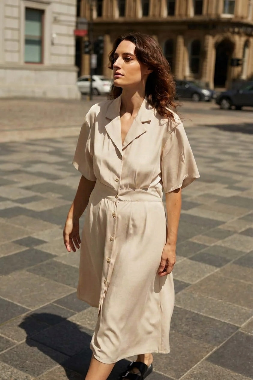 Robe Athènes Avoine/Oyster