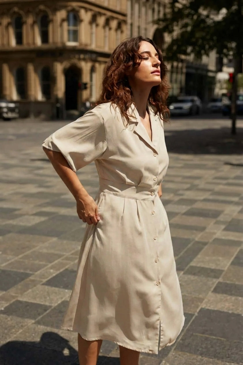 Robe Athènes Avoine/Oyster