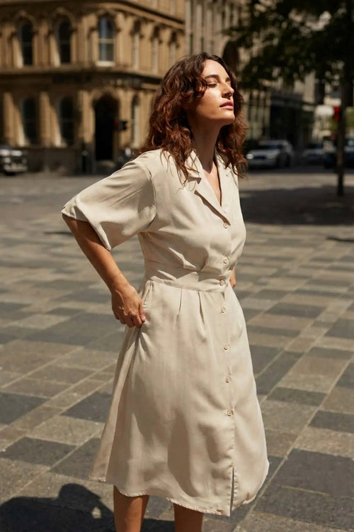 Robe Athènes Avoine/Oyster