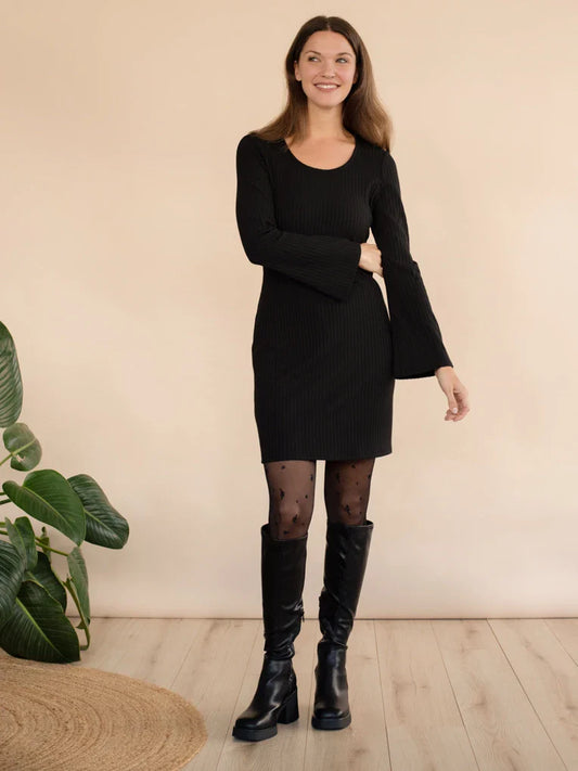 Robe Aurore Black Rib