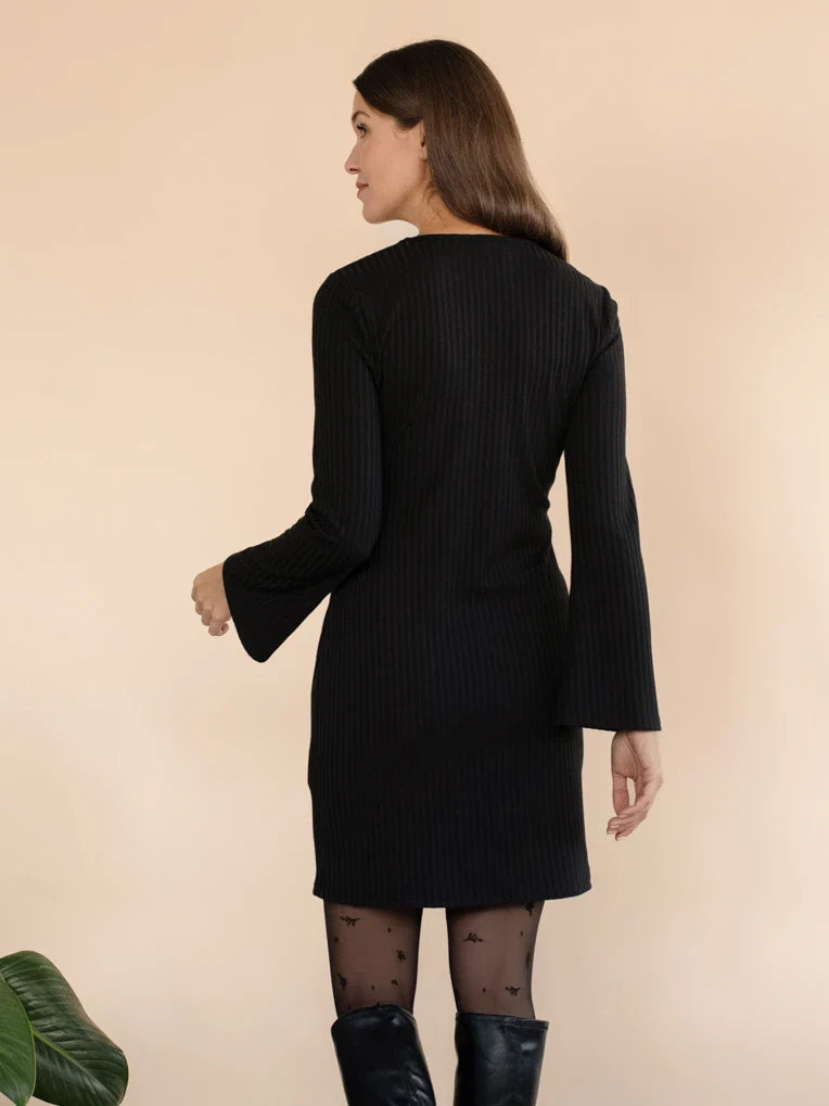 Robe Aurore Black Rib