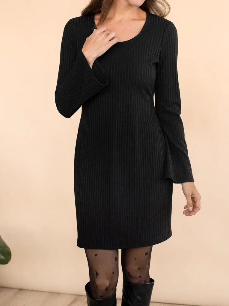 Robe Aurore Black Rib