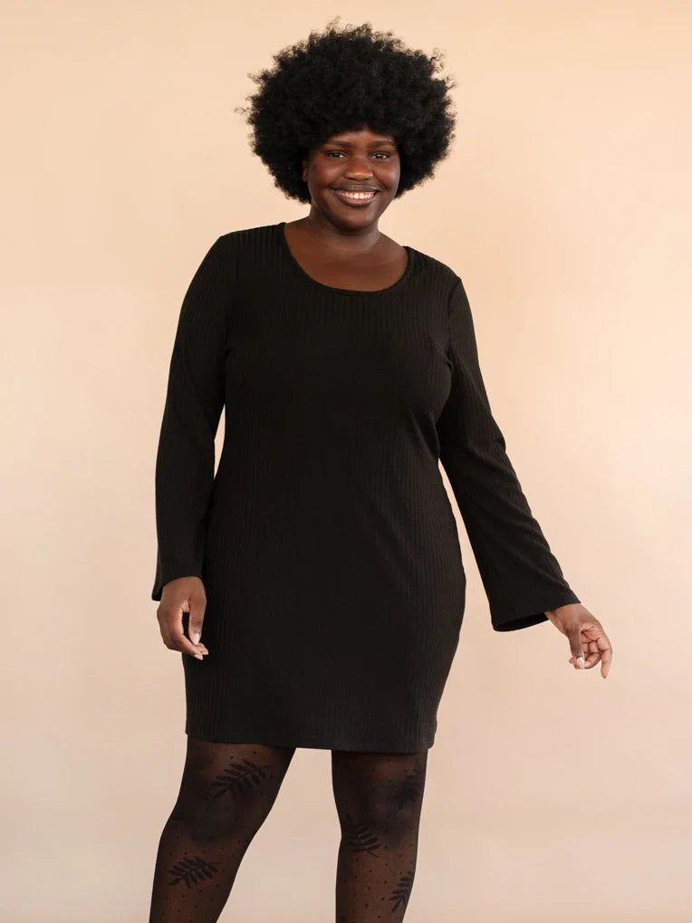 Robe Aurore Black Rib