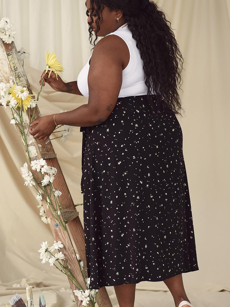 Jupe Lily Midi Wrap