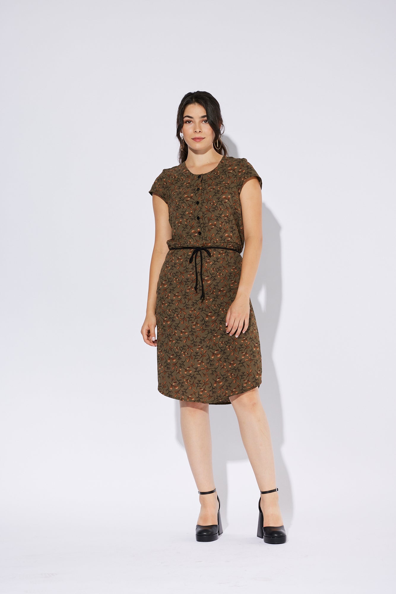 Robe Zoé Feuilles Vert