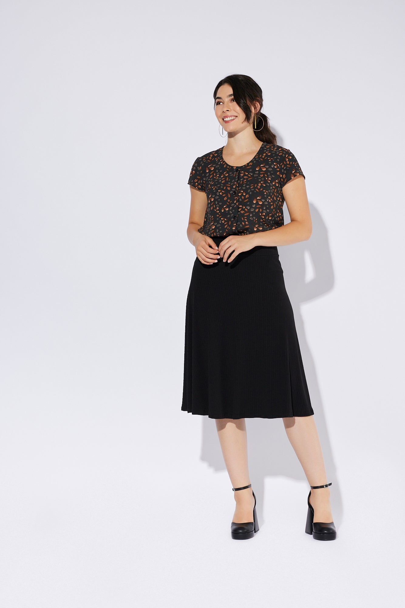 Chemisier Shorty à feuilles