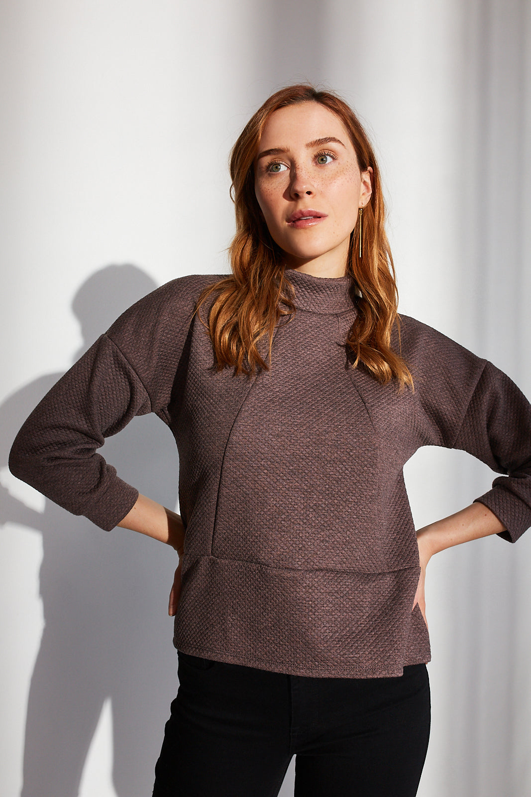Chandail Sienna - Matelassé Rose