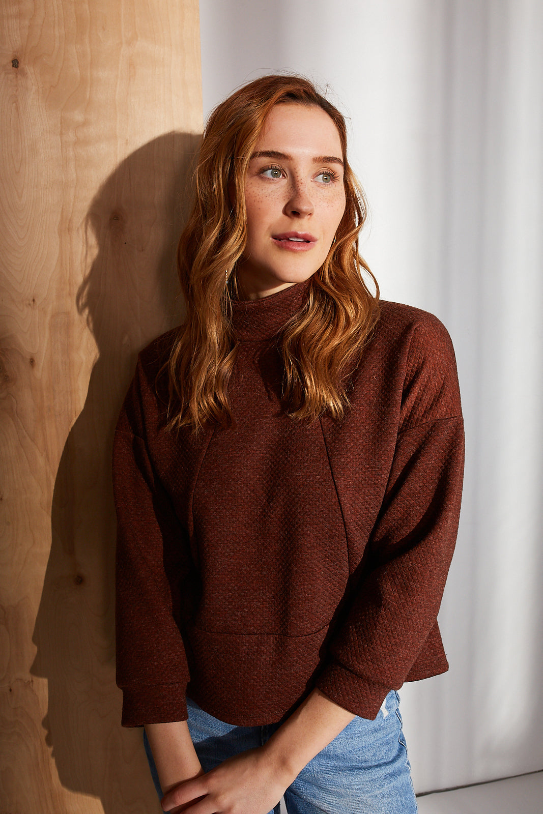 Chandail Sienna - Matelassé Rose