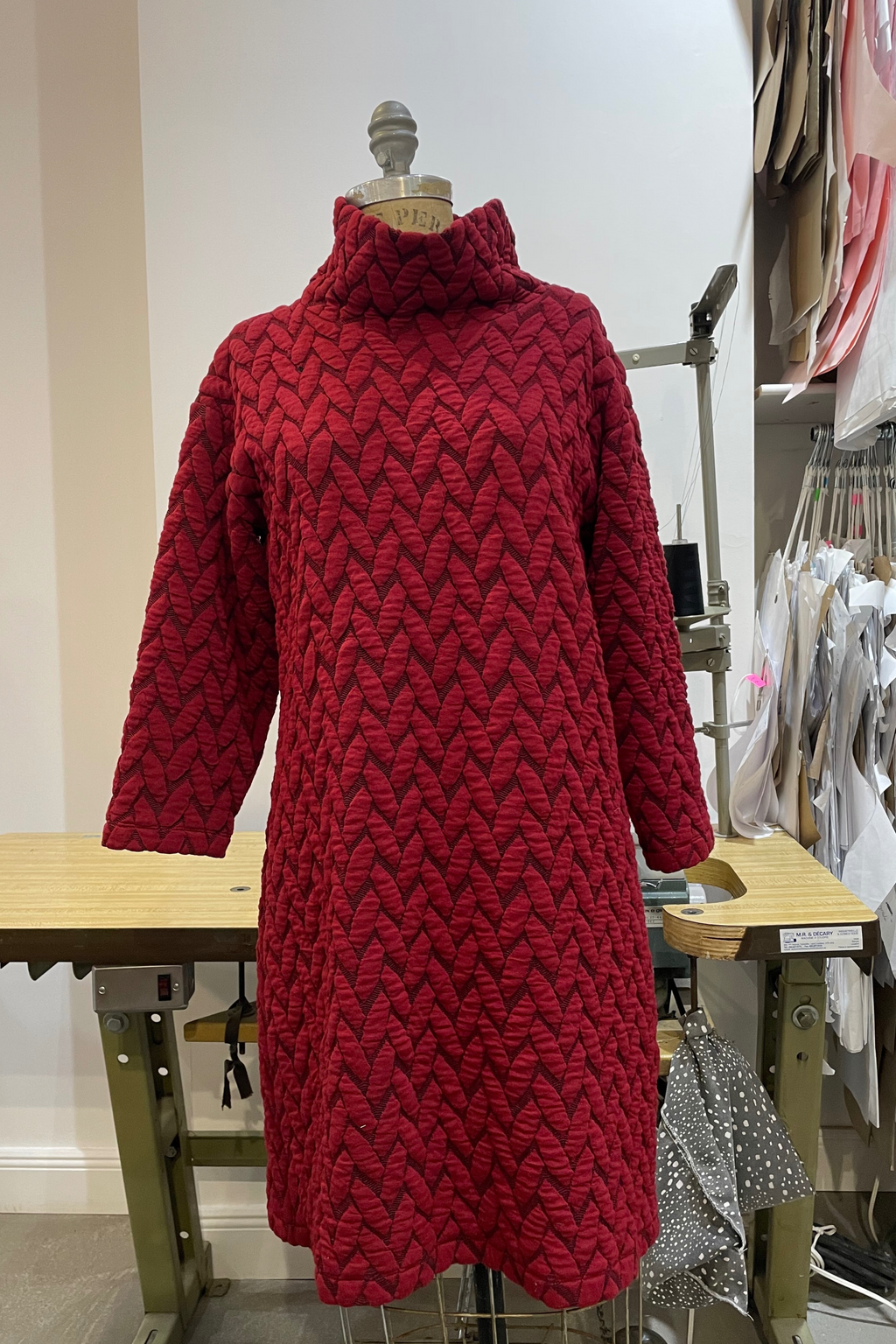 Robe Chiara à col cheminée