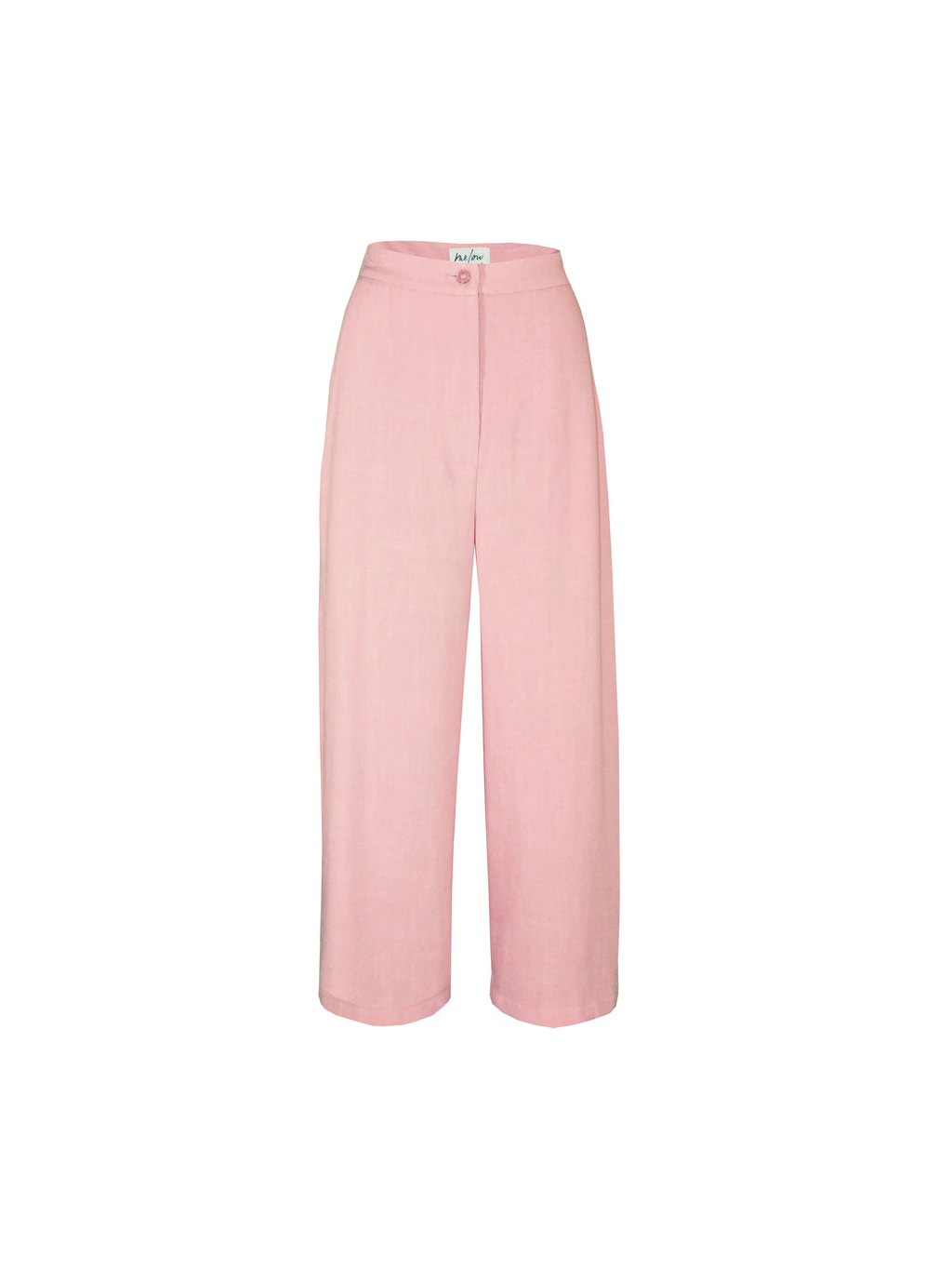Pantalon Claude en lin - Rose poudré
