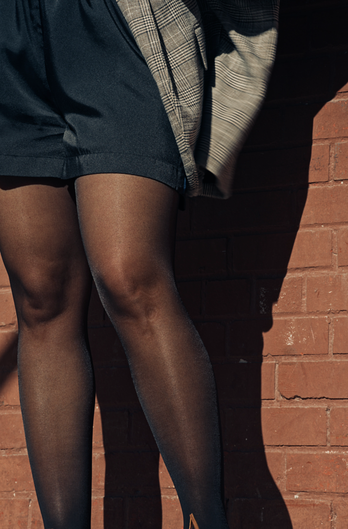 Collants ligne couture à l'arrière
