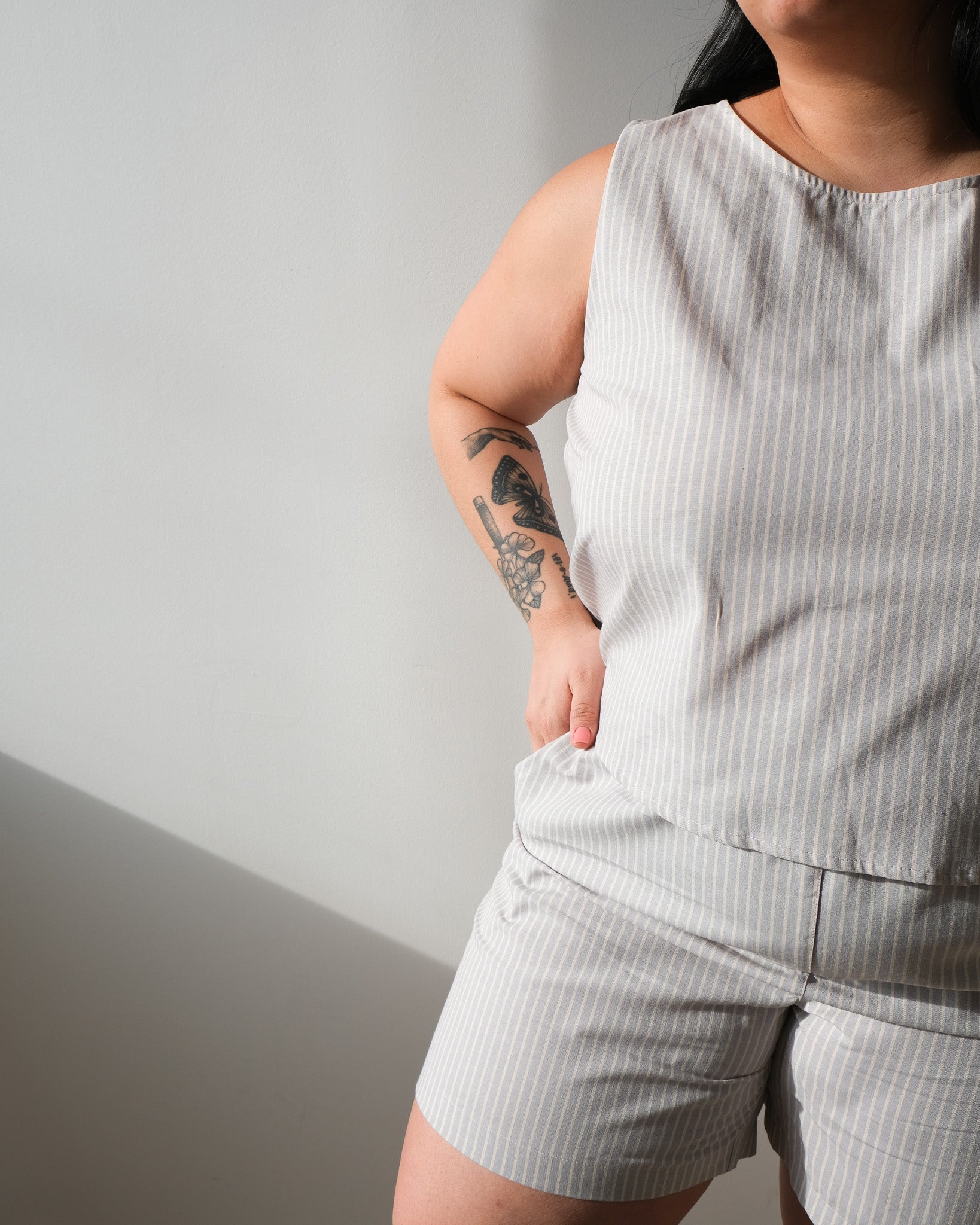 Short unisexe muscade