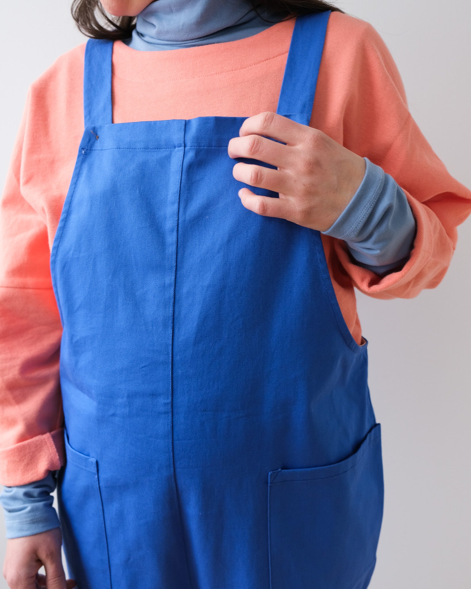 Salopette bleu cobalt
