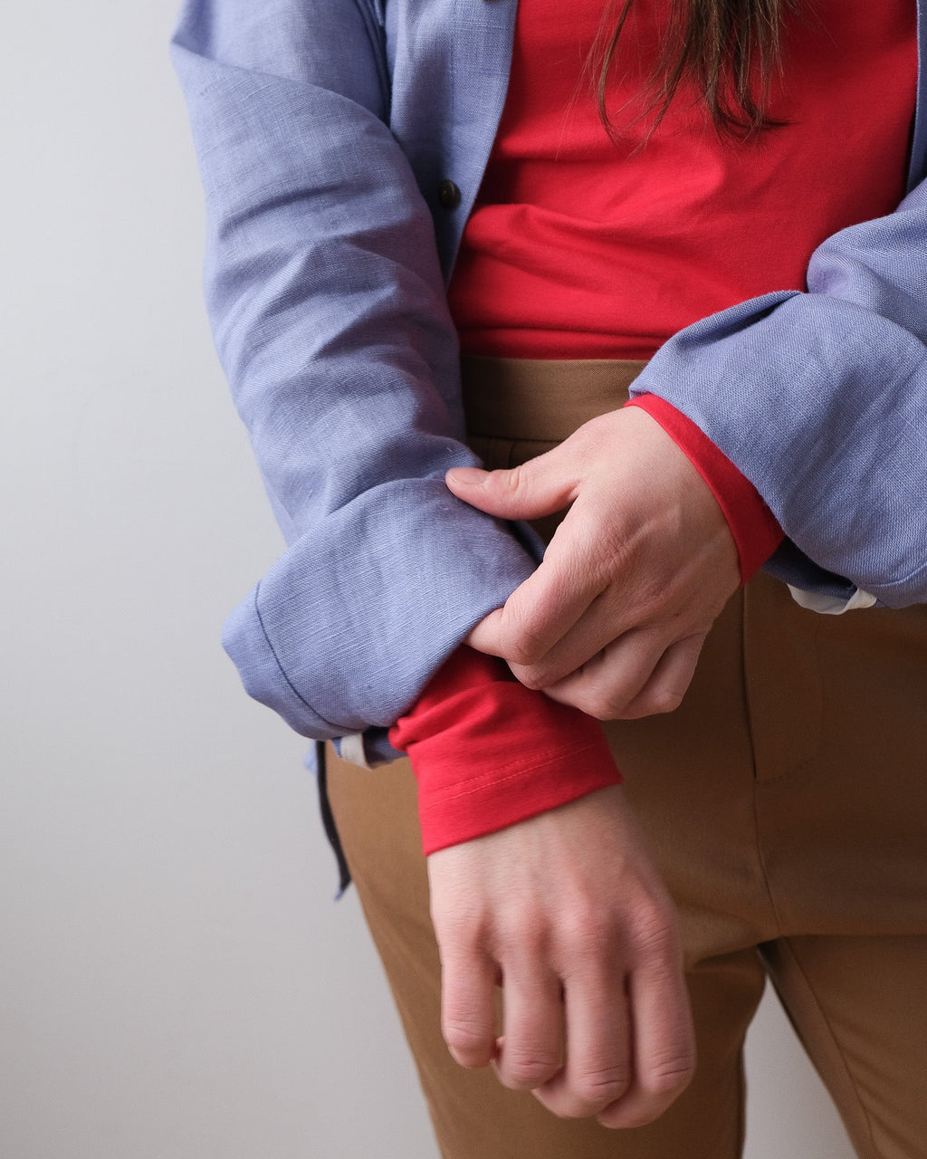 Pantalon à braguette sépia taille 31