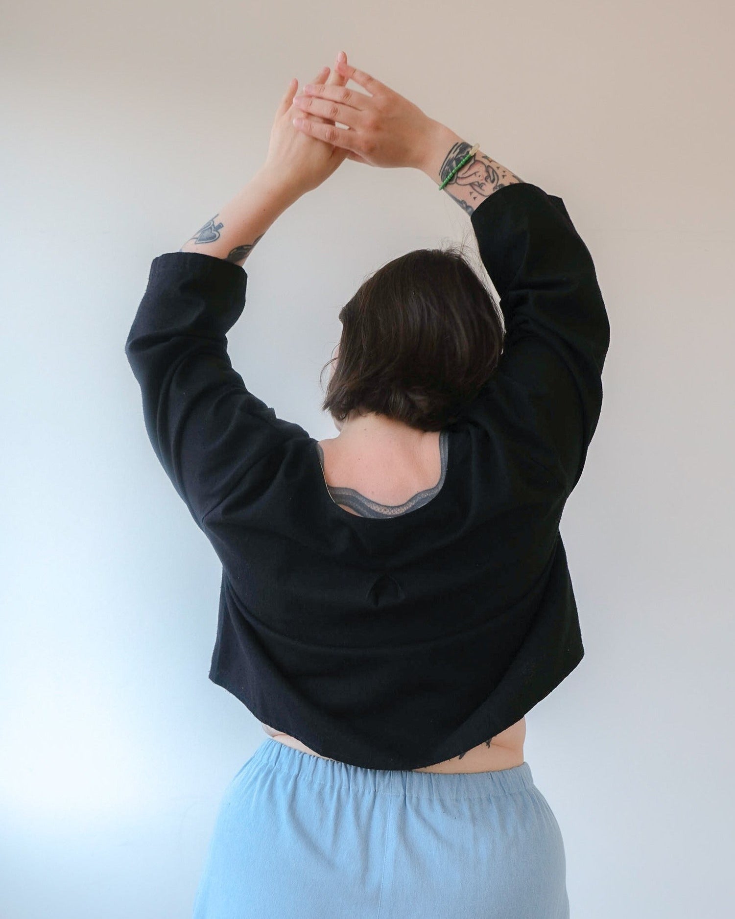 Haut de soie brute rose taupe