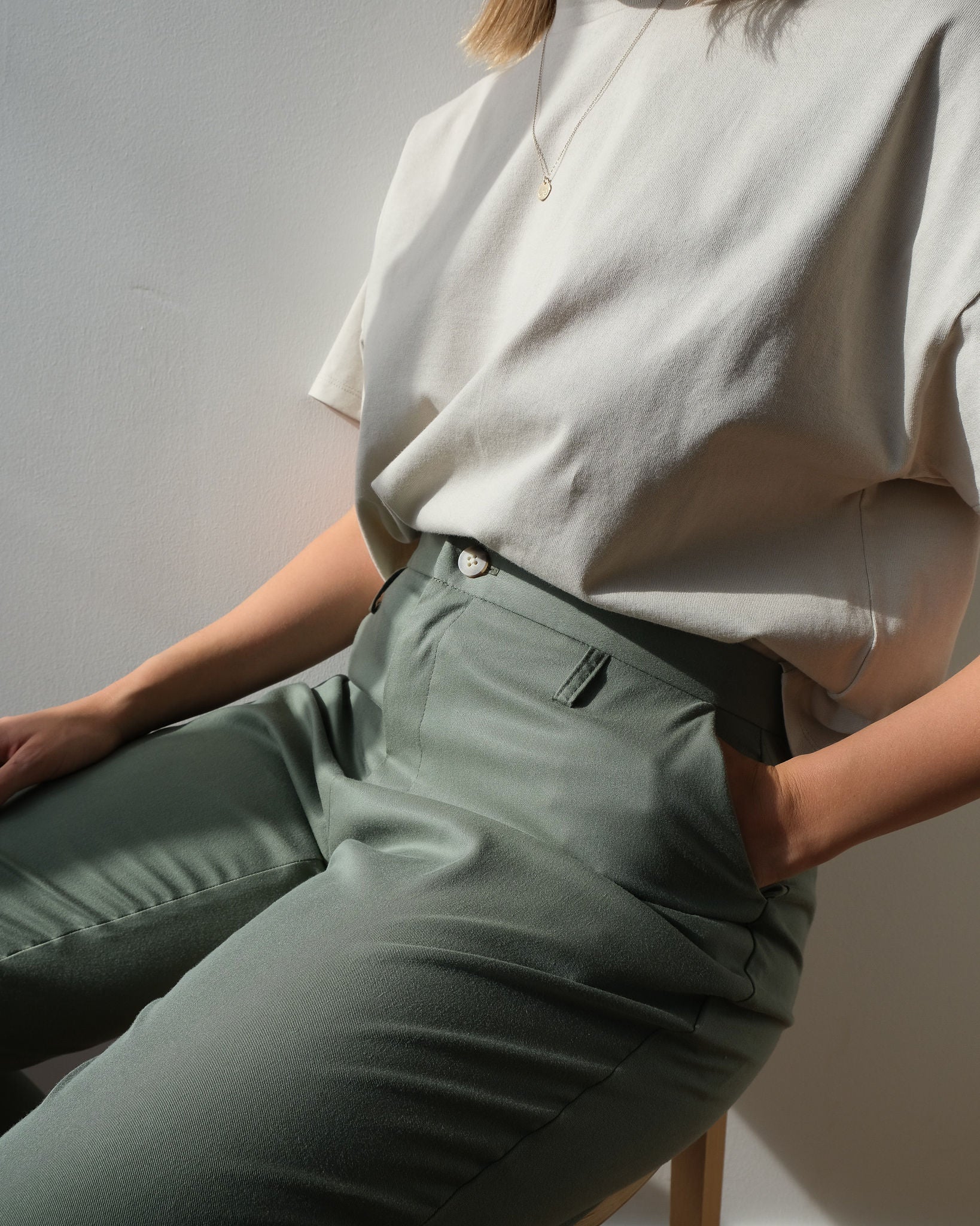 Pantalon à braguette sépia taille 31