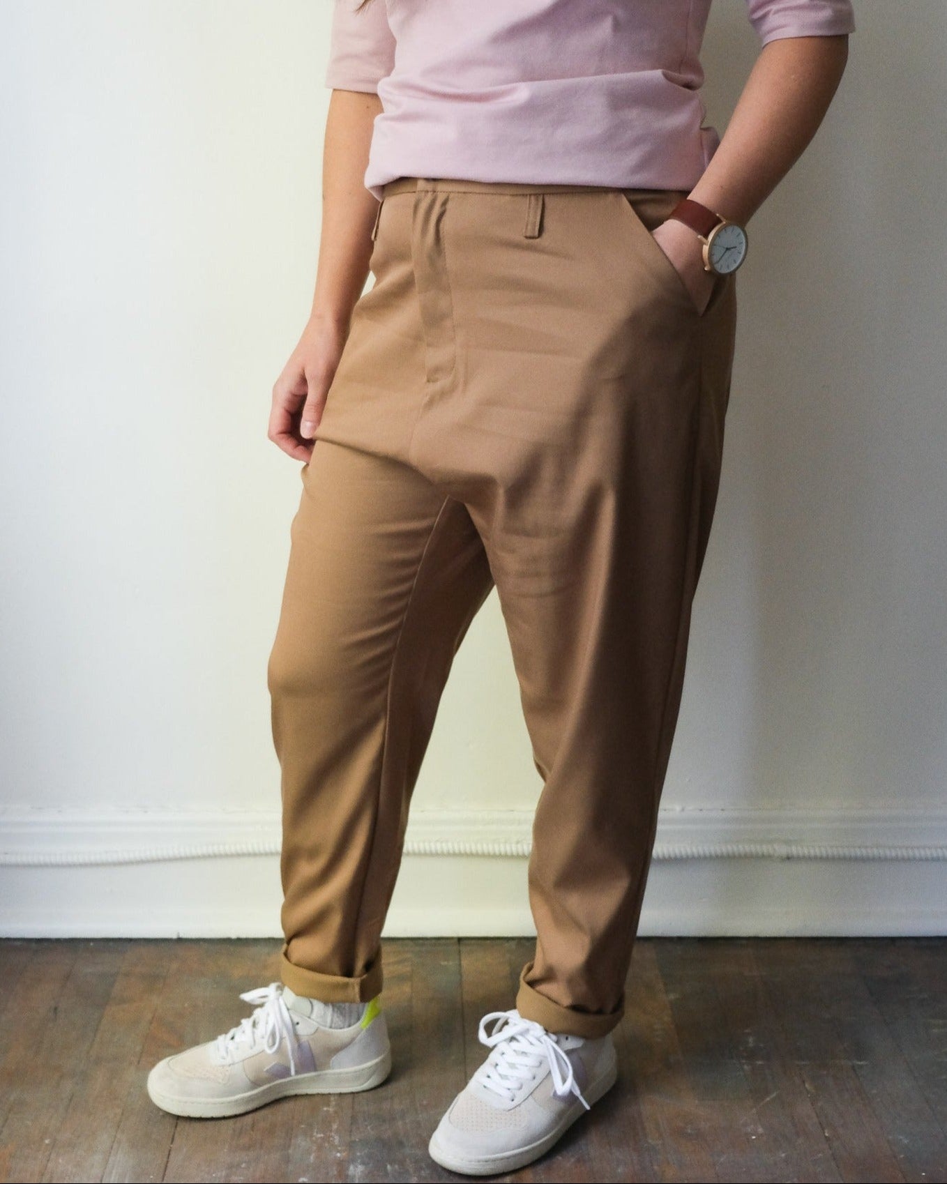 Pantalon à braguette sépia taille 31