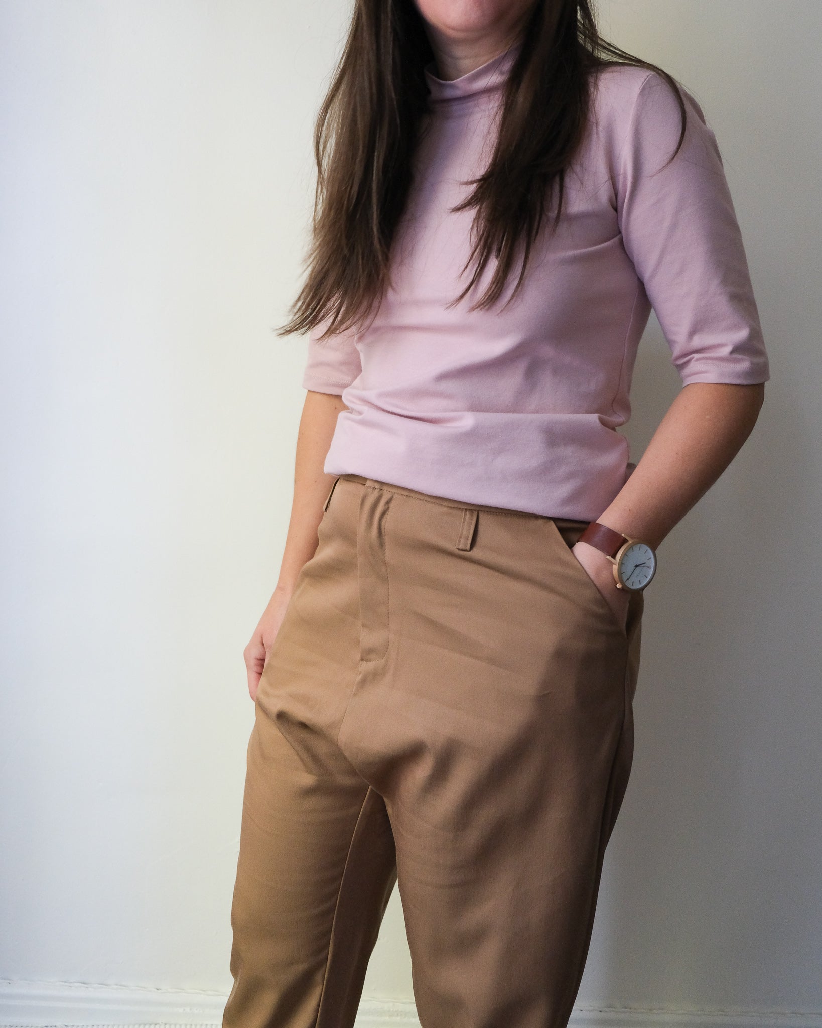 Pantalon à braguette sépia taille 31