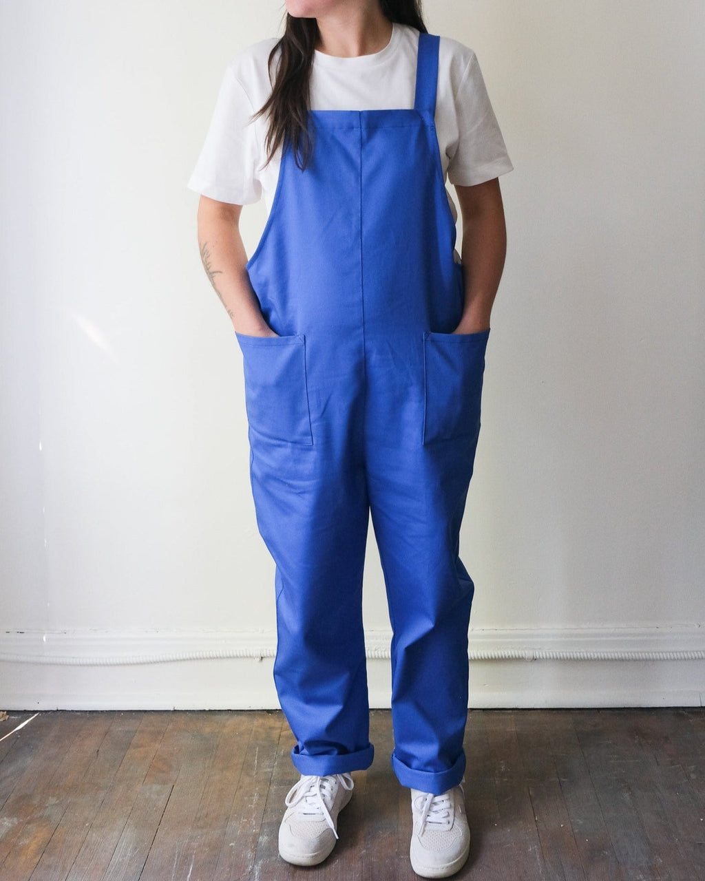 Salopette bleu cobalt