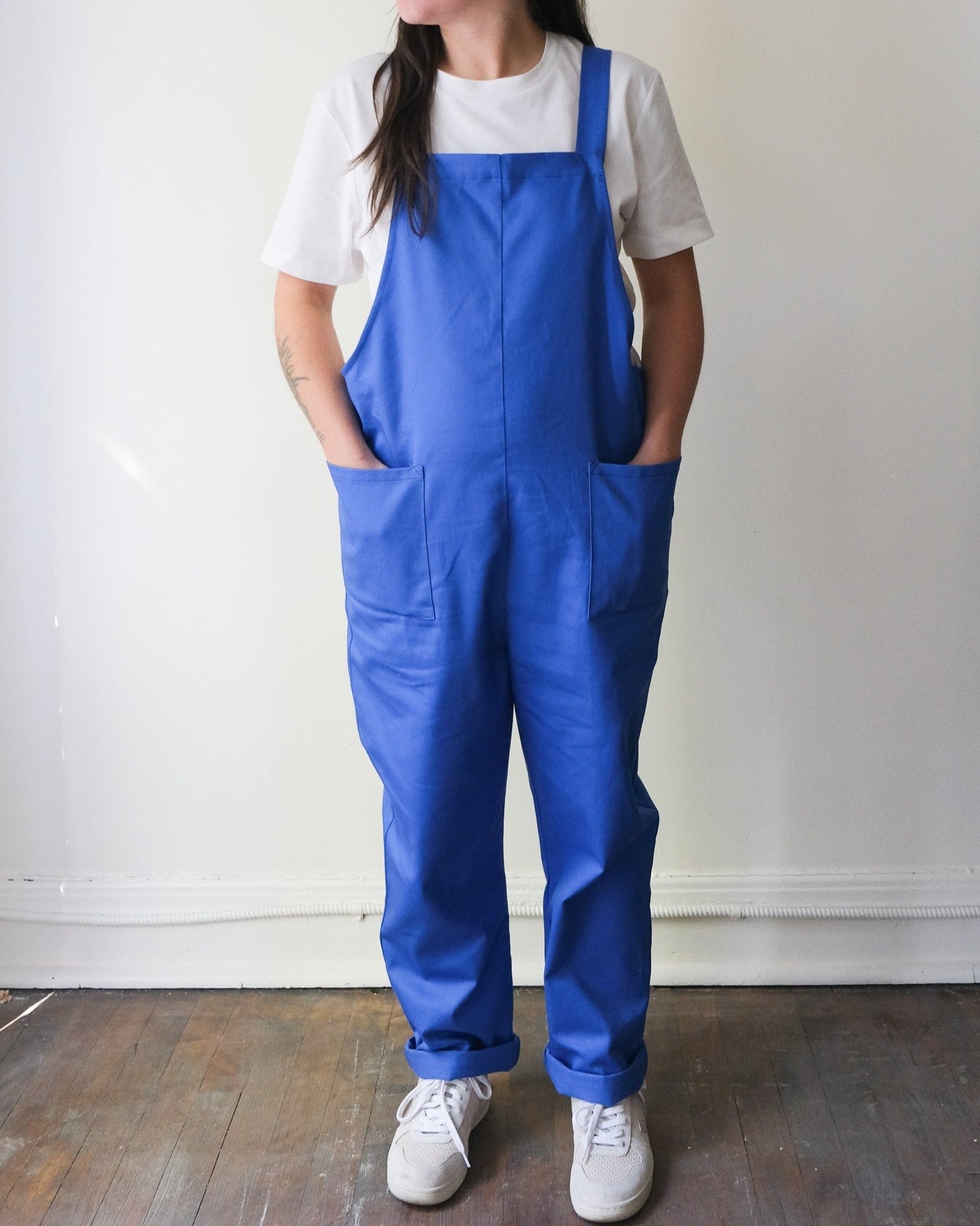Salopette bleu cobalt