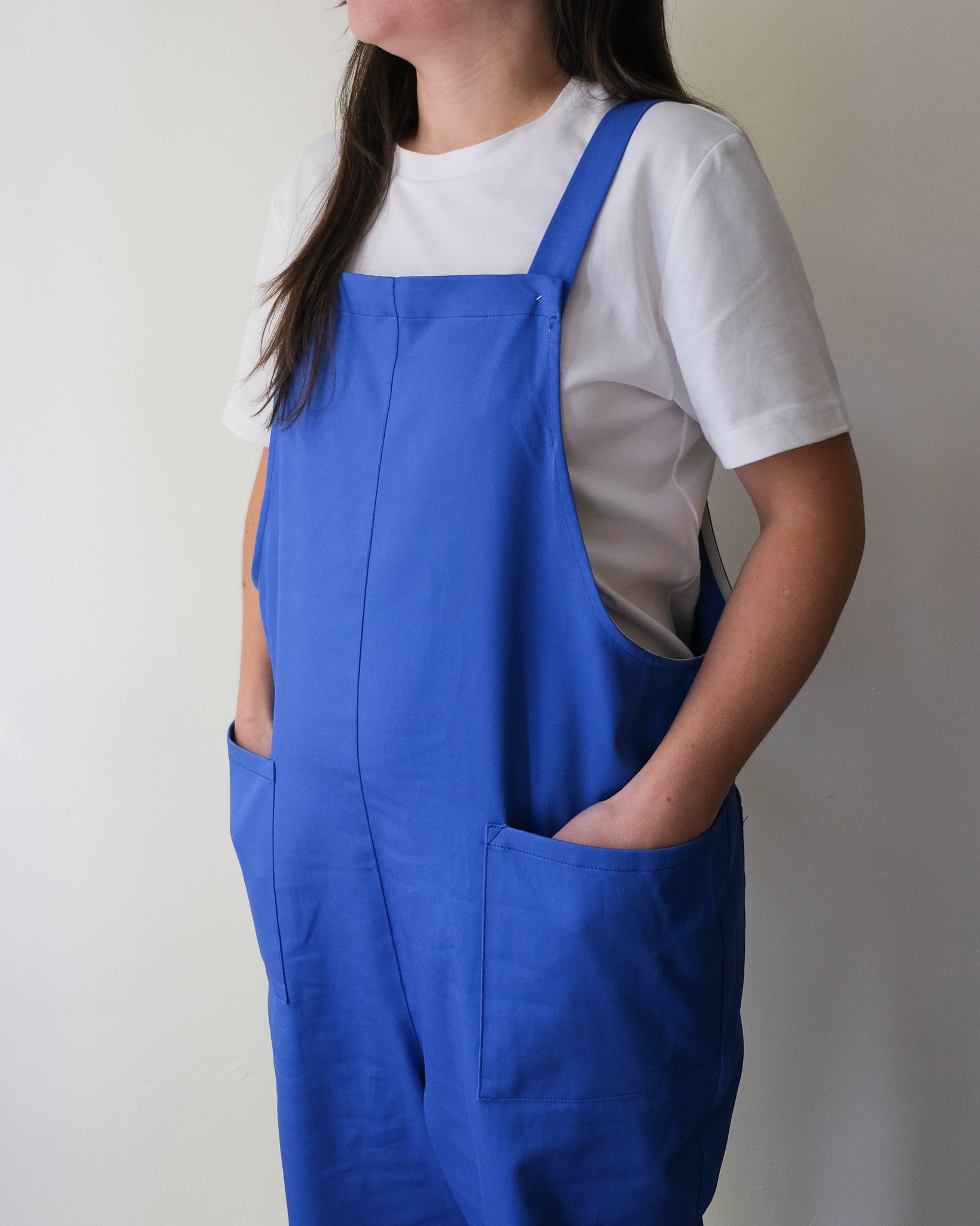 Salopette bleu cobalt