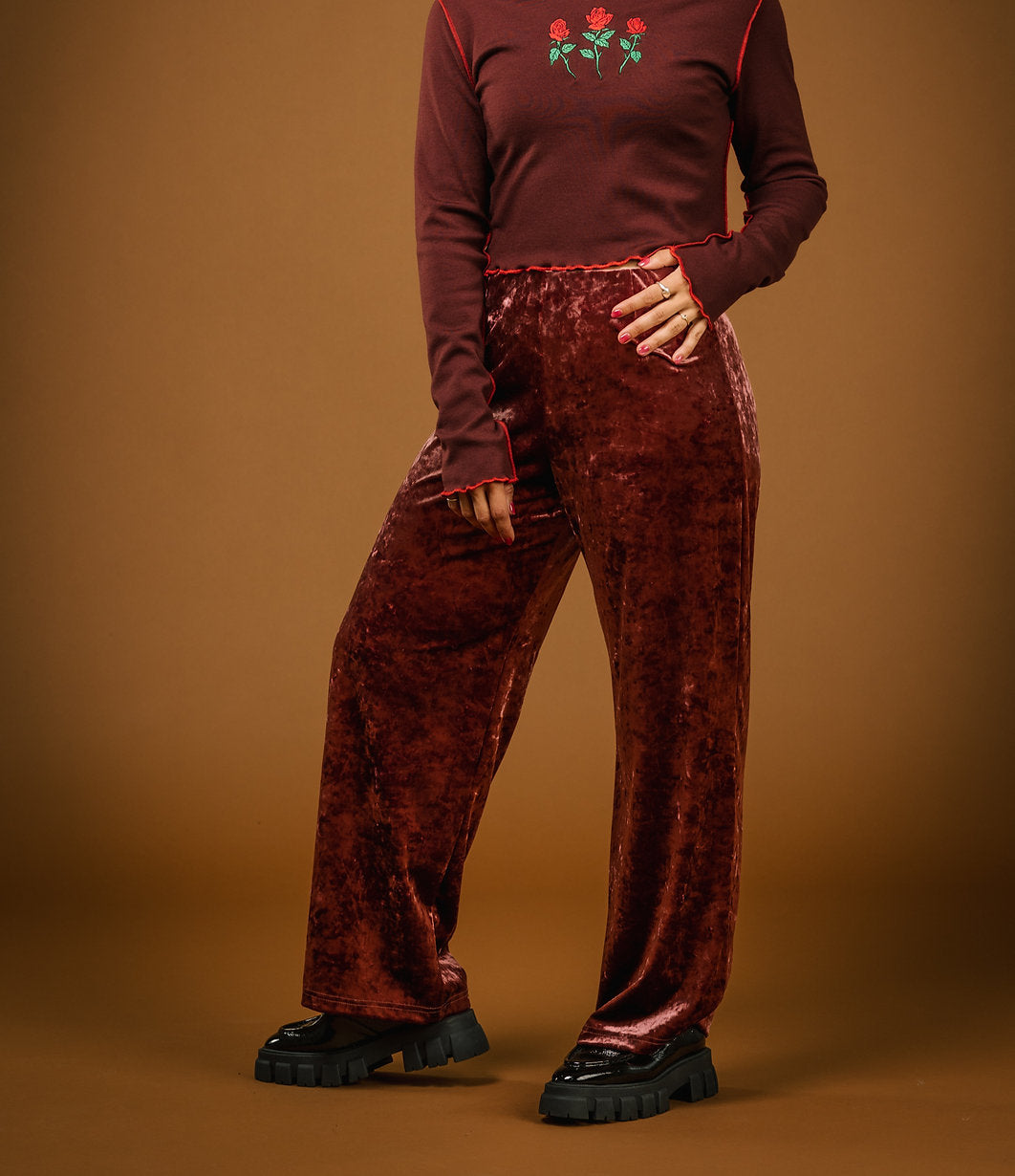 Pantalon Felice bourgogne