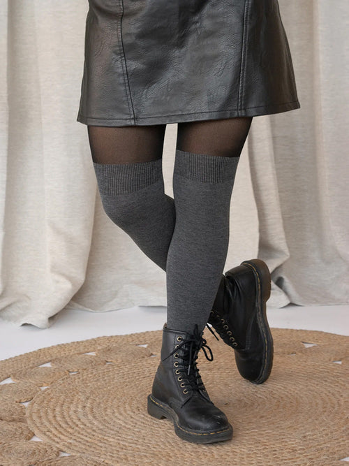 Collants cuissardes OTK gris