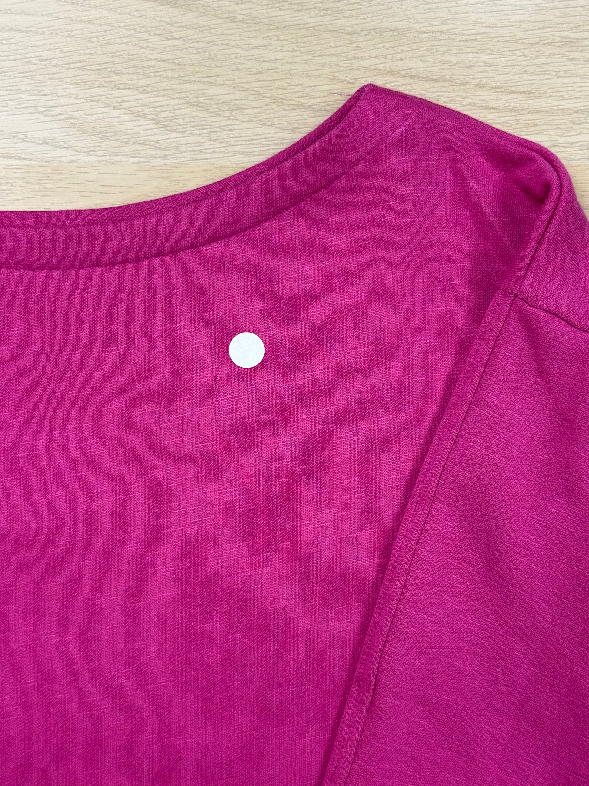Robe col bateau rose