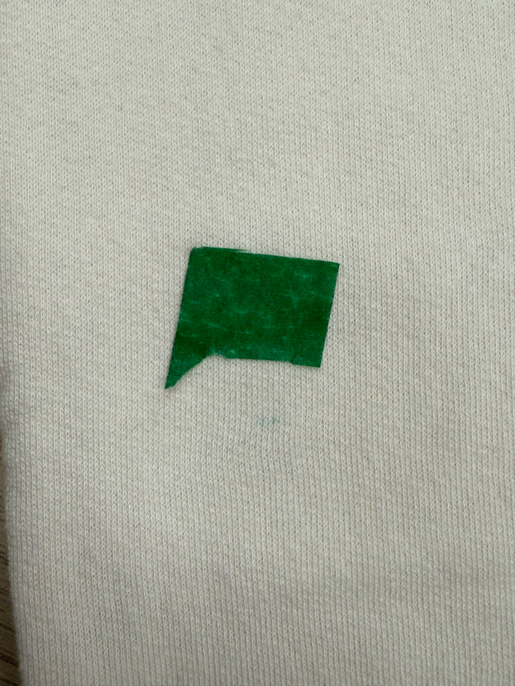 Pantalon cargo molleton blanc crème