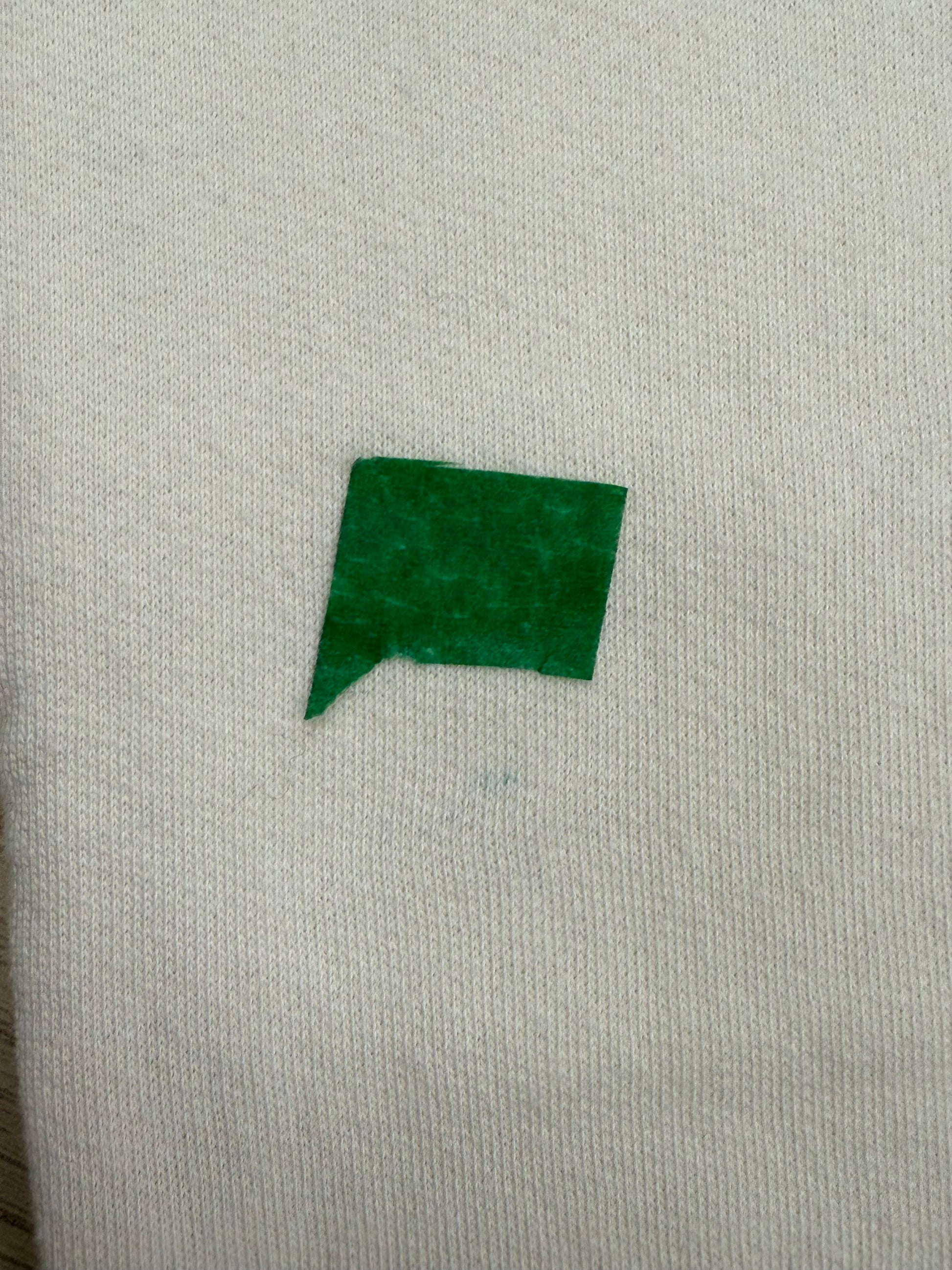 Pantalon cargo molleton blanc crème