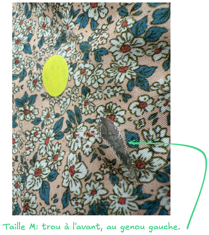Robe dos noué à petites fleurs