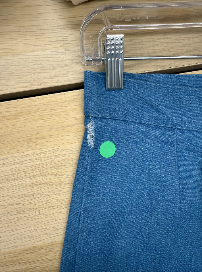 Pantalon à pinces bleu denim