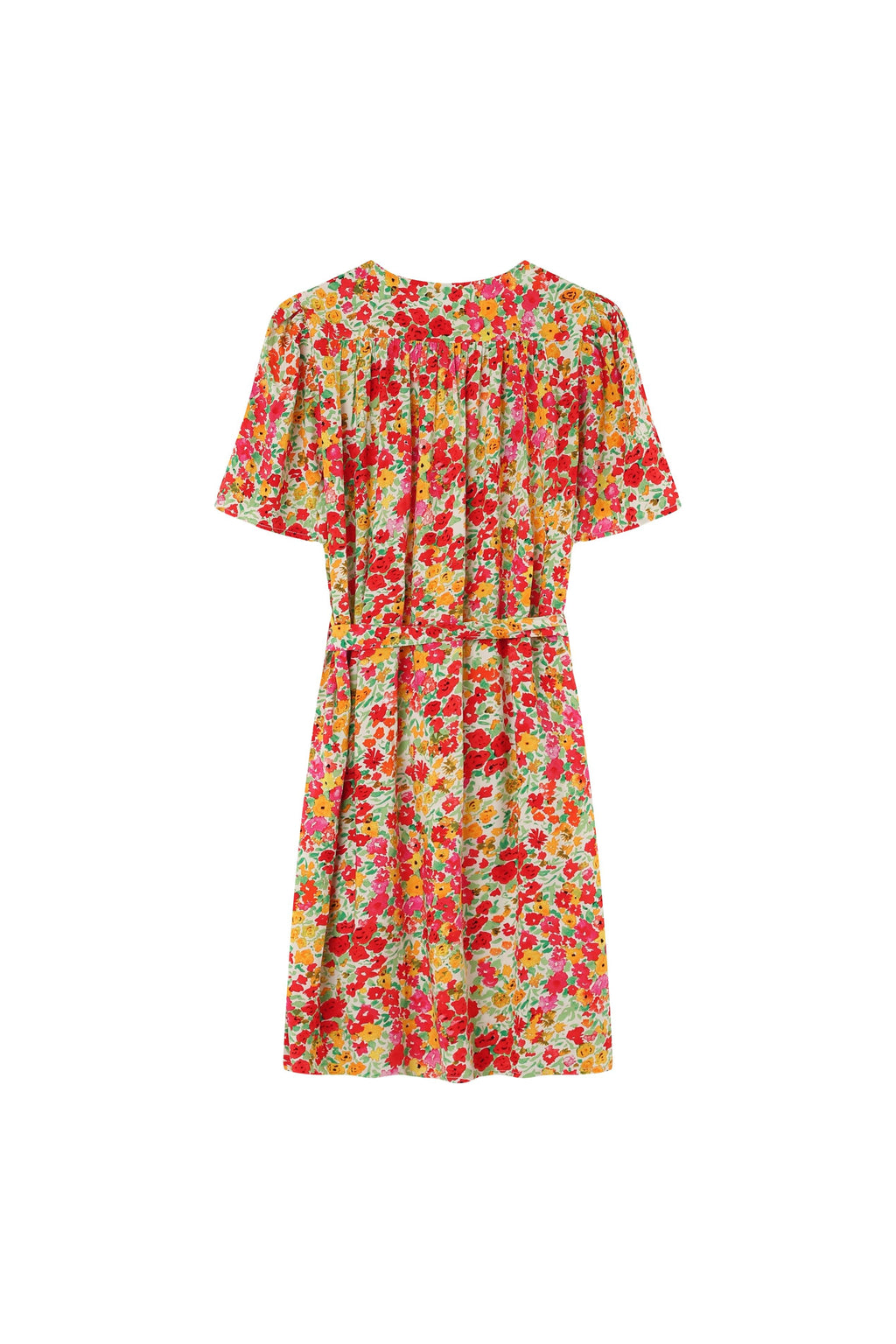 Robe Jara Fleurie - Rouge