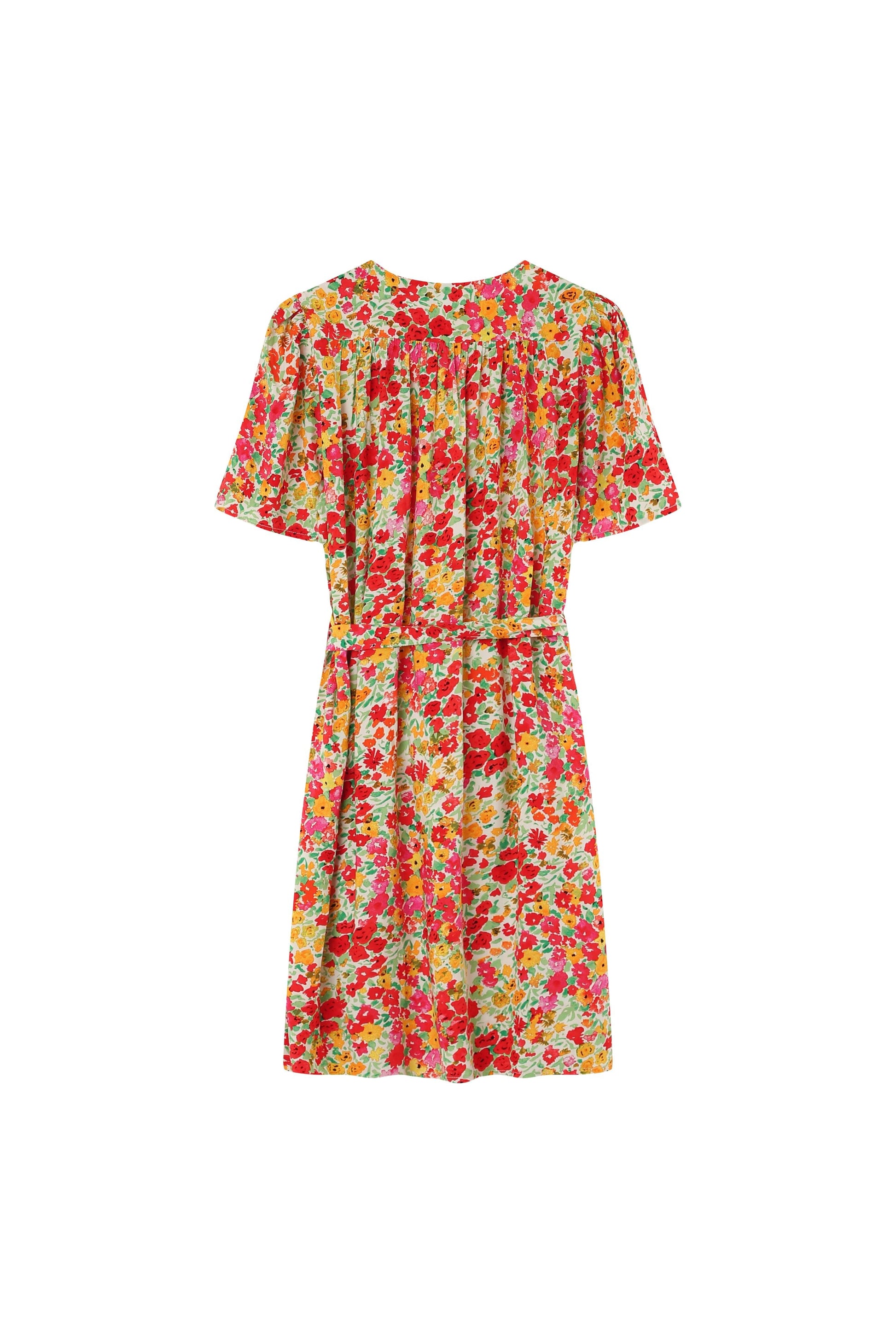 Robe Jara Fleurie - Rouge