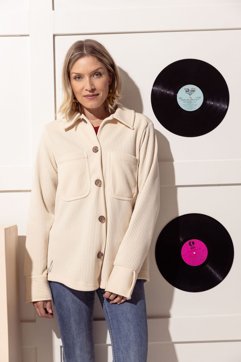 Veste Joplin corduroy crème