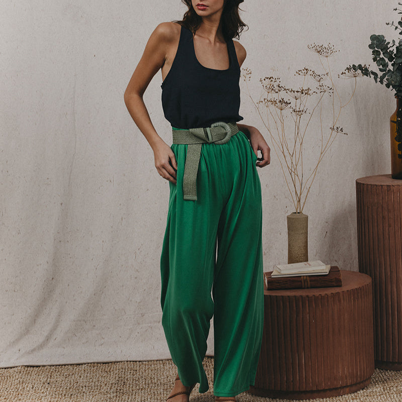 Pantalon Karité en Modal - Vert