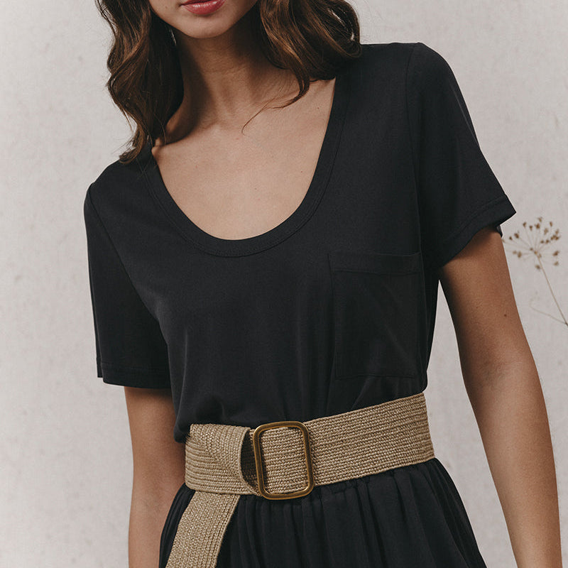 T-Shirt Kyle en Modal - Anthracite