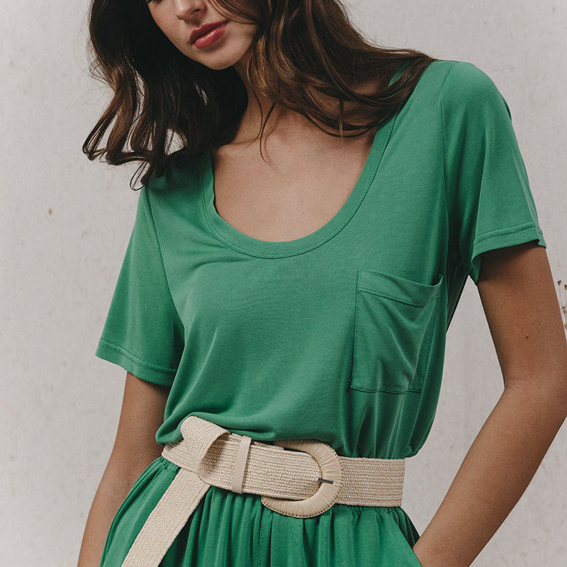 T-Shirt Kyle en Modal - Vert