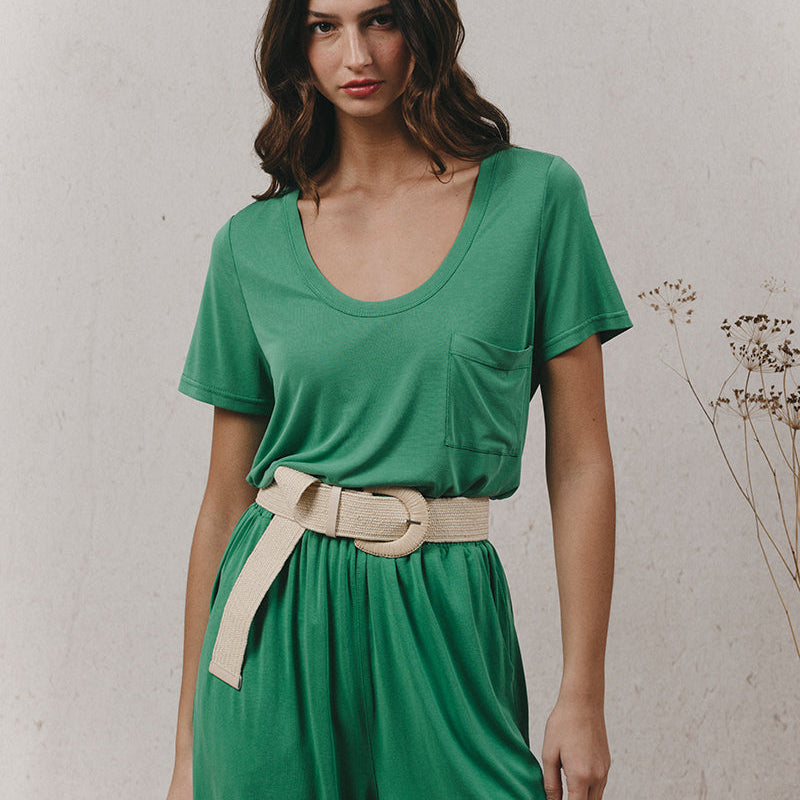 T-Shirt Kyle en Modal - Vert