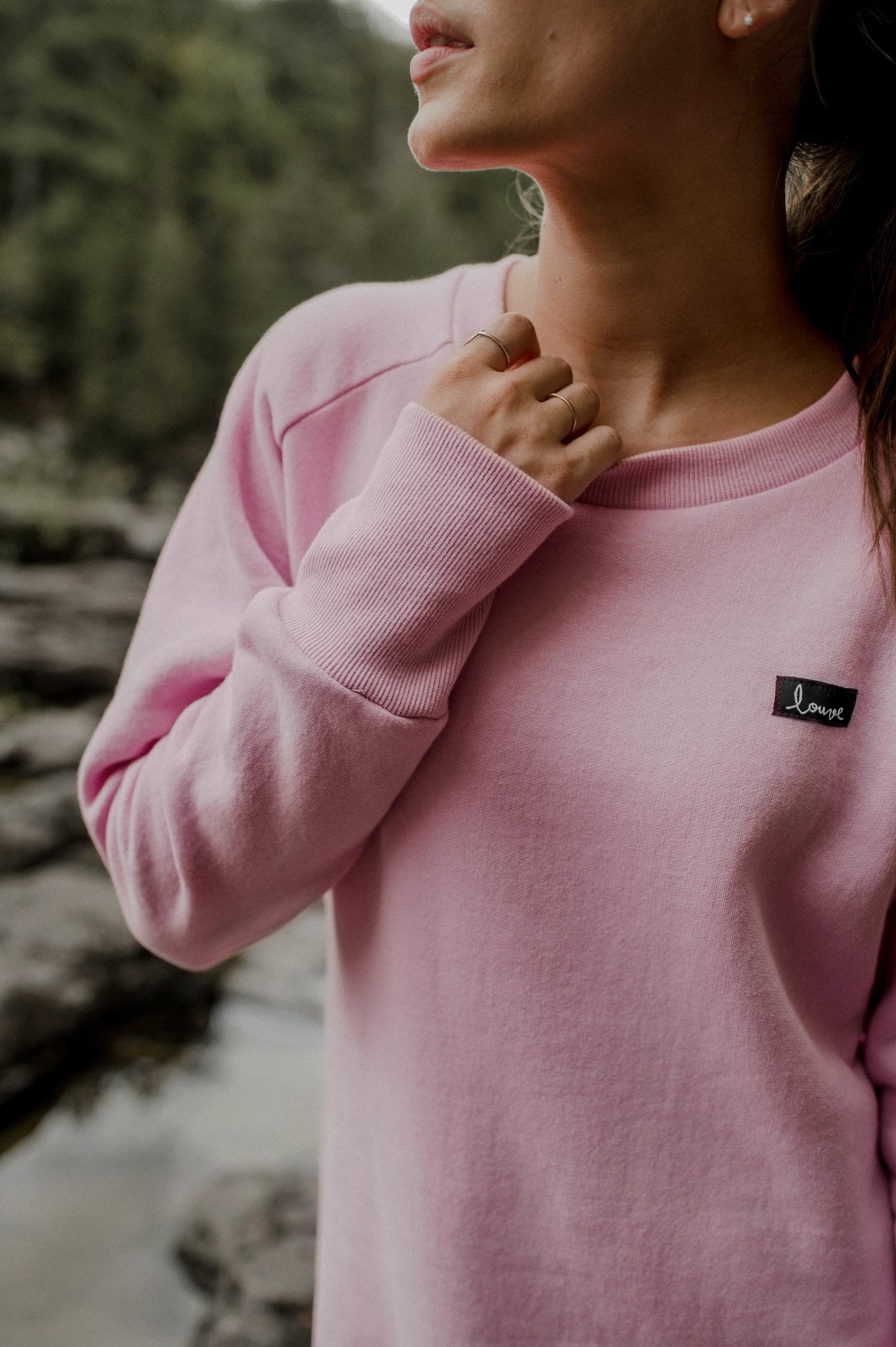 Raglan fleece dress