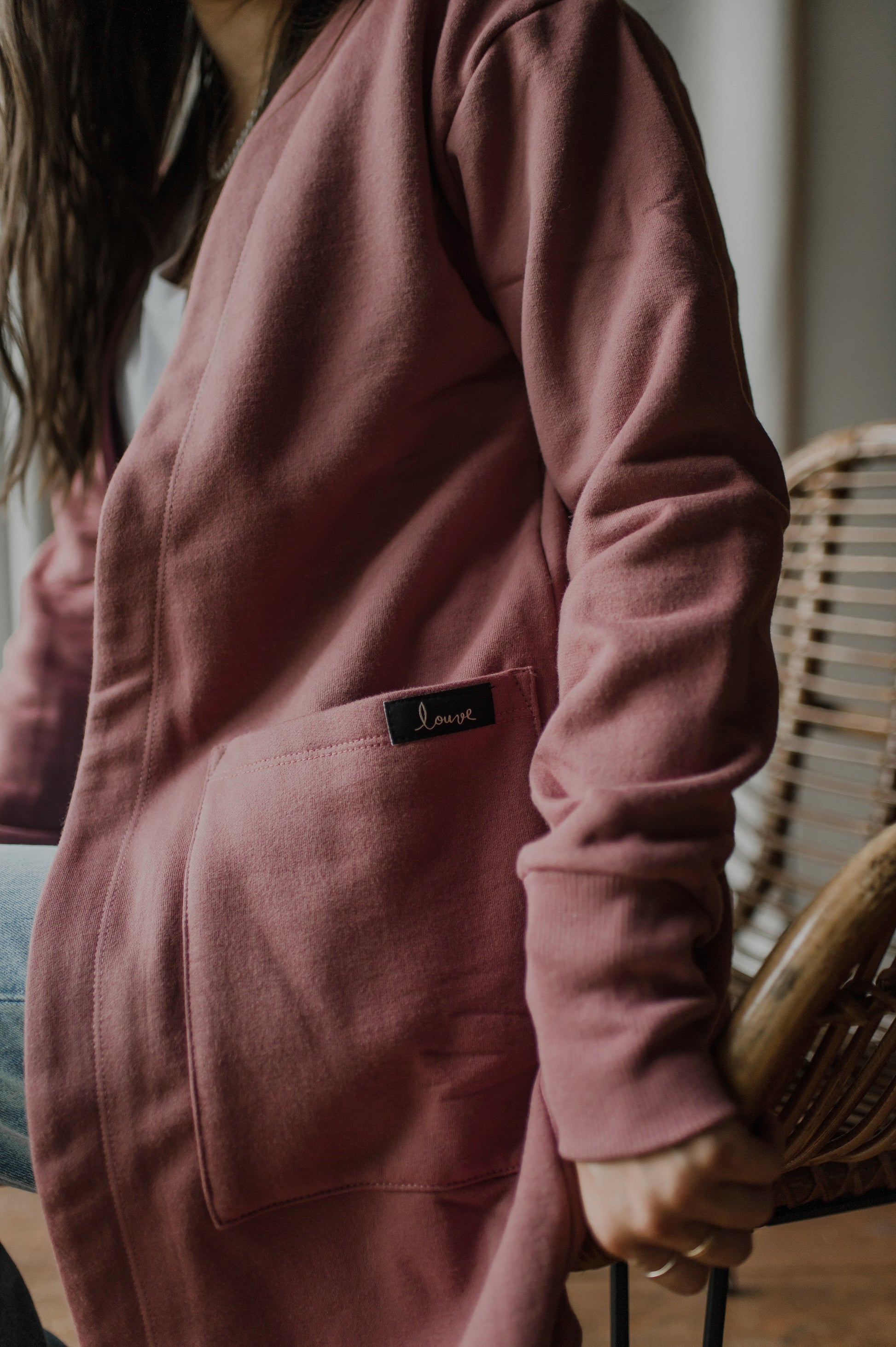 Cardigan ouaté marsala