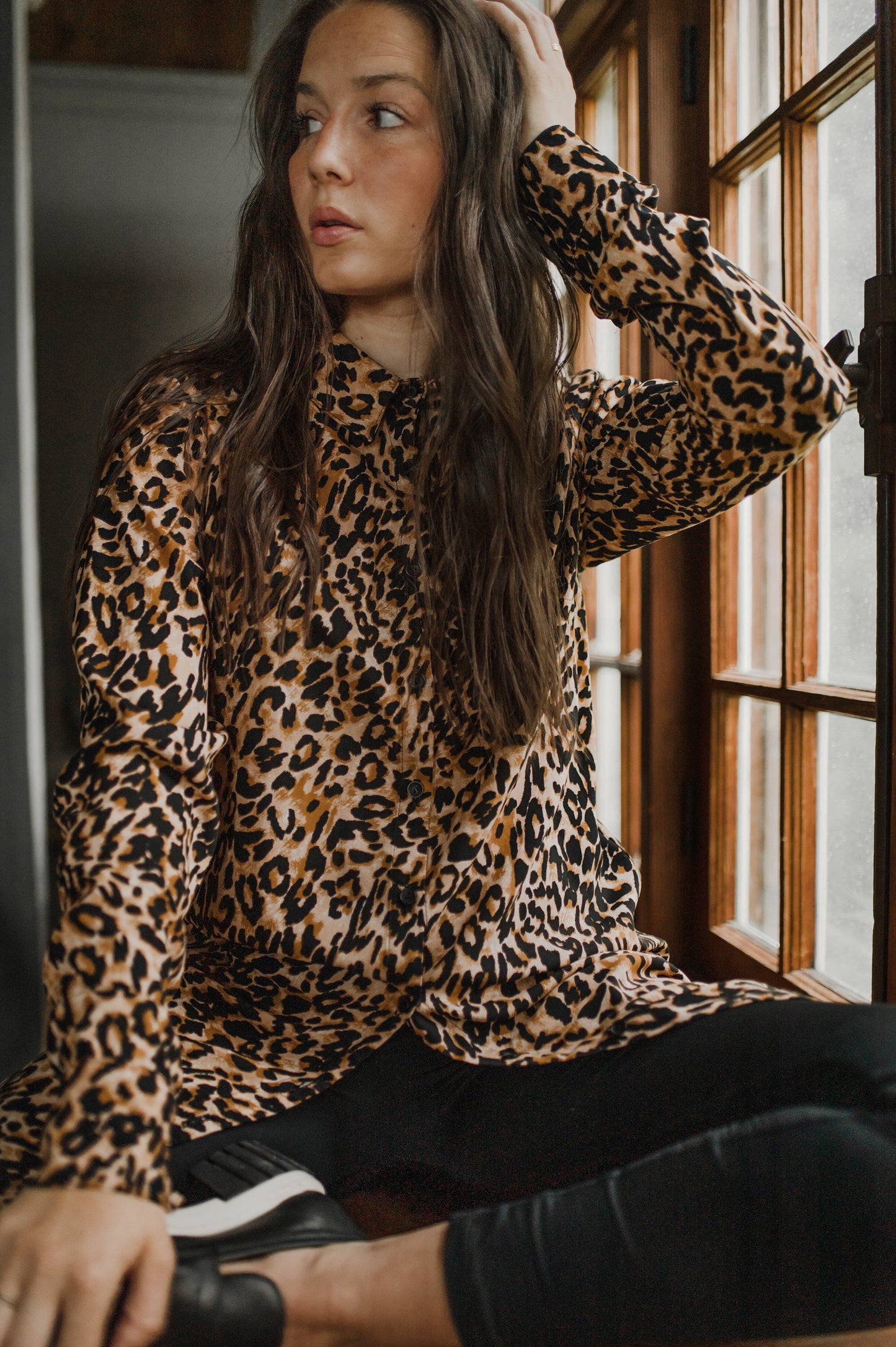 Chemise Long button up